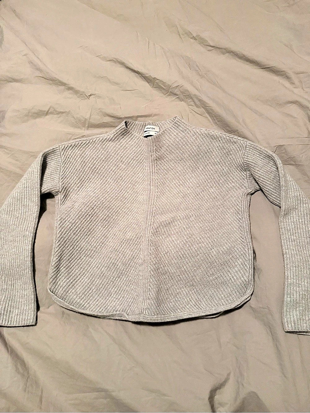Aritzia Babaton Crew Neck Sweater in Gray Size XS